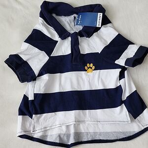 Old Navy Dog Polo Shirt XL | Striped Preppy Pupwear Stylish | Brand New